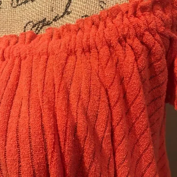 New Free People Beach Off The Shoulder Top XS - Picture 4 of 4